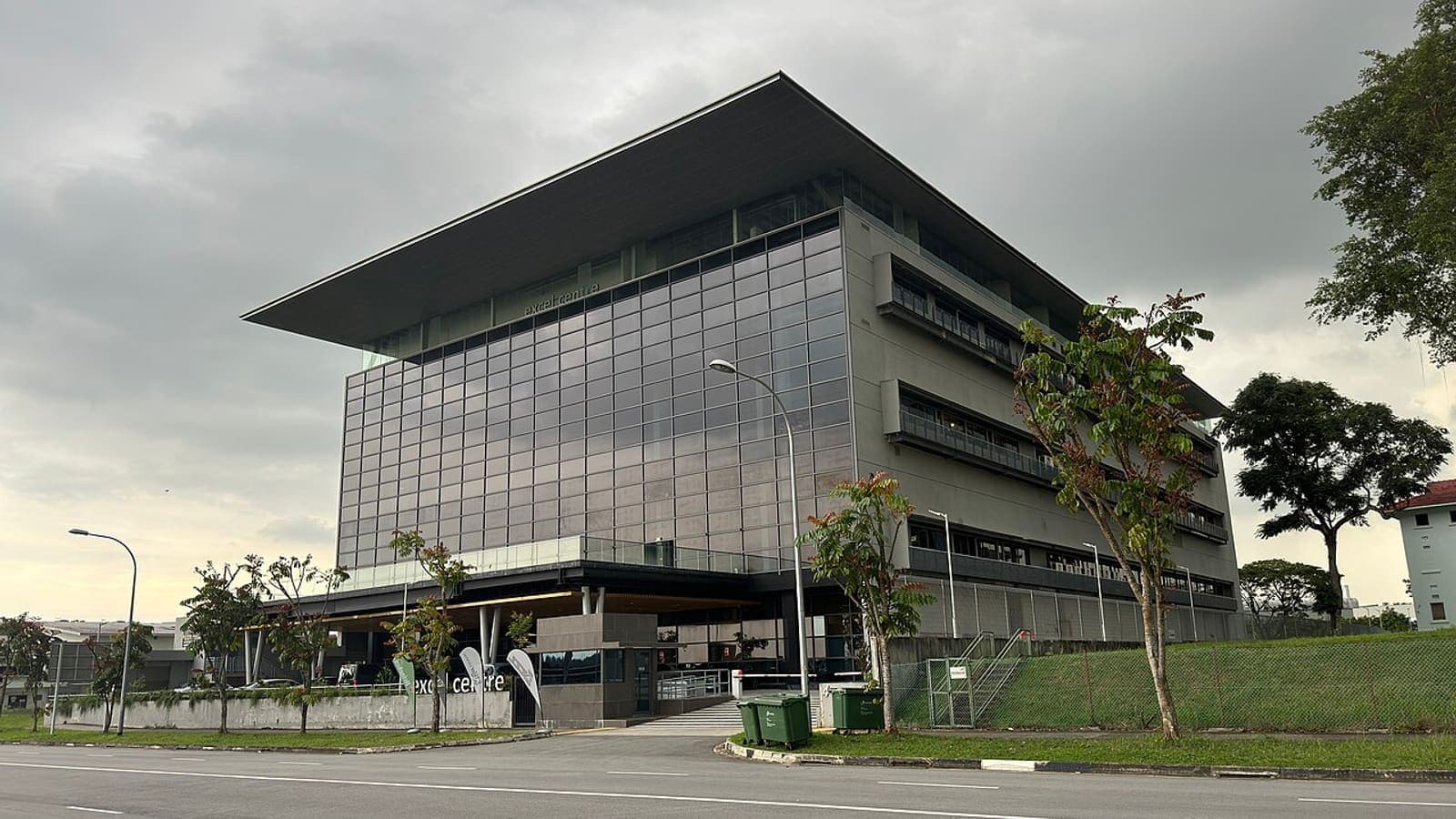 A glass-fronted building at Seletar Aerospace Park